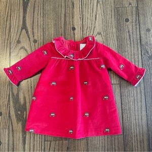 Classic Prep Christmas Dress 6-9M